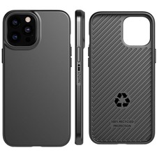 Image of Tech21 (iPhone 12 Pro Max) Case Recovrd Slim Shockproof Flexible Cover - Black