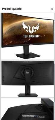 Asus Tuf Gaming VG35VQ 35  curved Monitor  Top Zustand