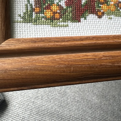 Vintage Cross Stitch Country House Farm Finished Framed Wall Art Picture W/Glass - Picture 16 of 24