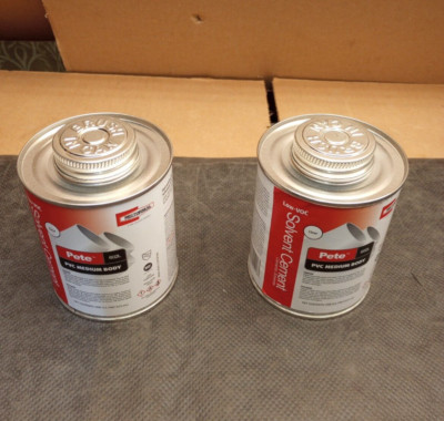2 PACK Rectorseal 55926 ONE PINT 602L Medium Body Low Voc Pvc Solvent Cement