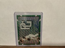 2021 LEAF PERFECT GAME METAL GREEN WAVE REFRACTOR EASTON SWOFFORD RC AUTO # 3/4
