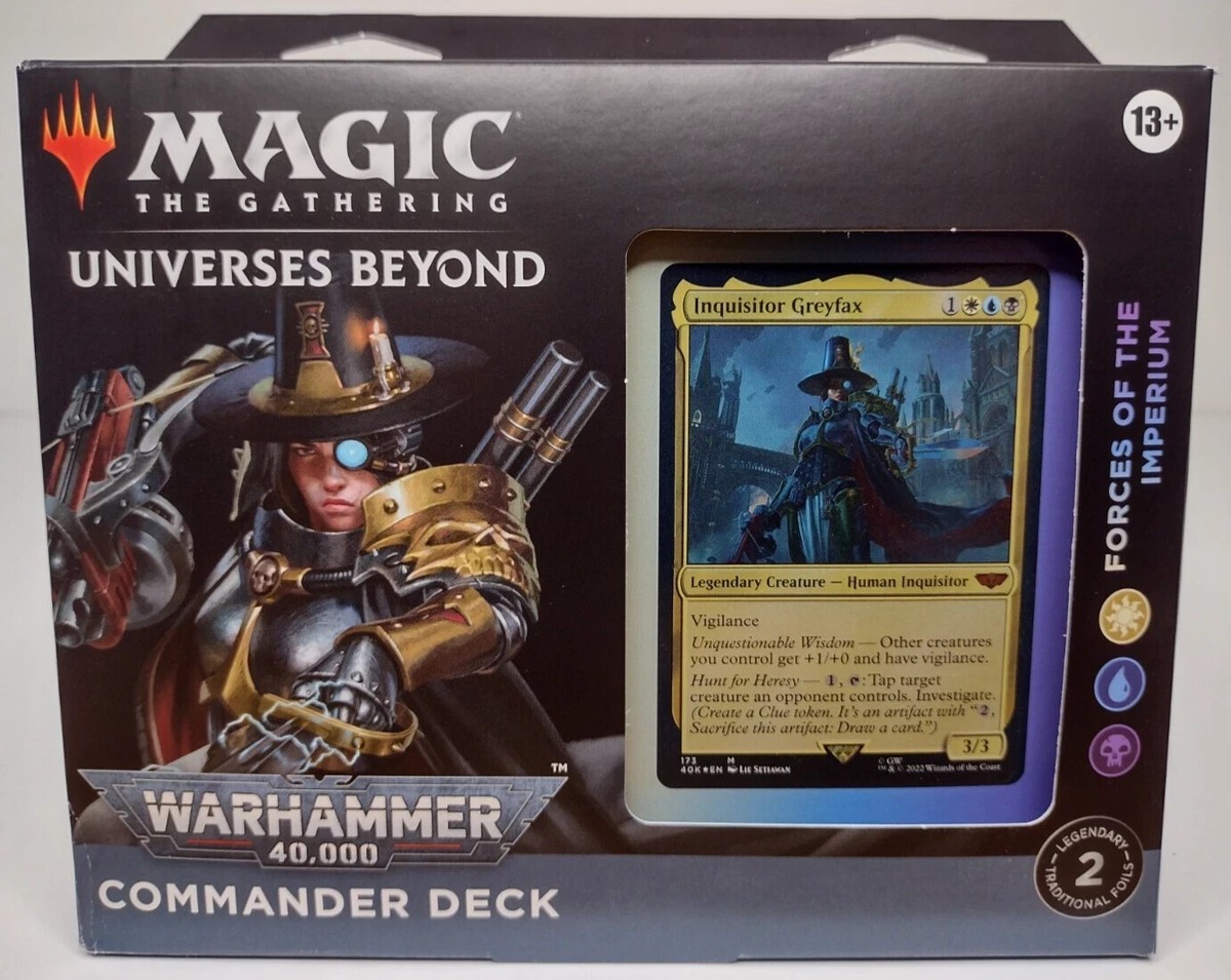 MTG Universes Beyond Warhammer 40k Forces Of The Imperium Commander Deck  Sealed | eBay