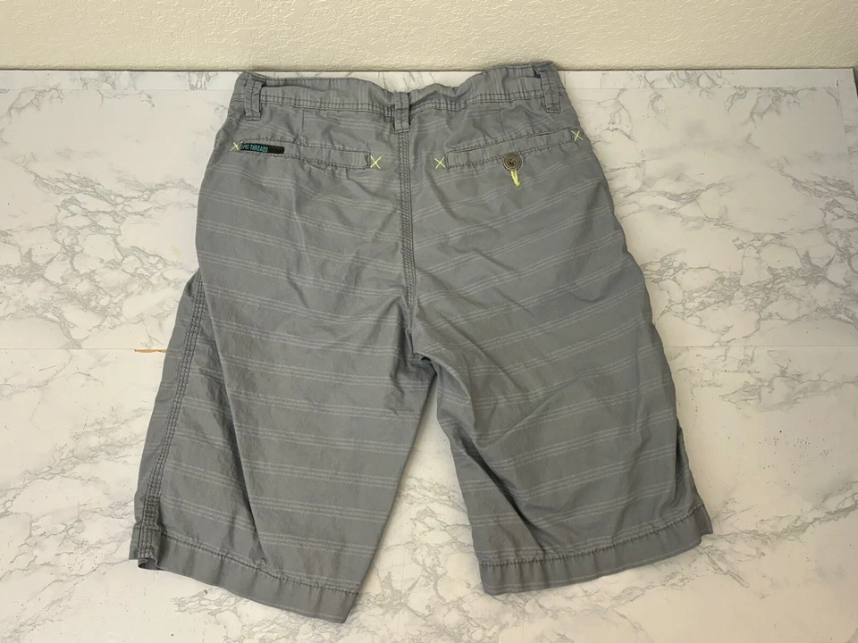 Pantalones Cortos Largos Epic Threads Jóvenes Chinos Azul Talla 12 Tablero Gris Rayas Z1 Foto 2 de 3