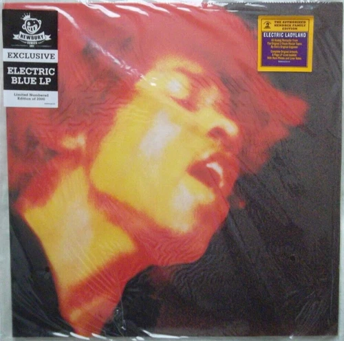 Electric Ladyland by Jimi Hendrix (Newbury Comics Ltd. Blue Vinyl 2LP's GF) NEW