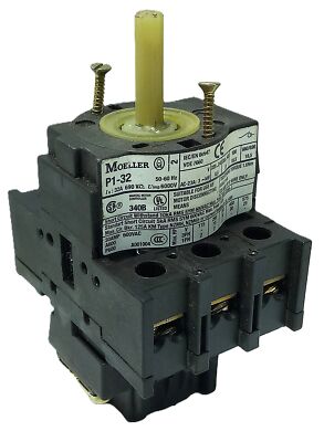 Moeller P1-32 690 V AC 32 A Rotary Disconnect Switch No Operator Handle