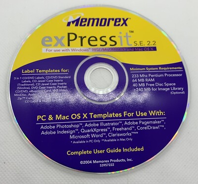 CD, DVD & Disk Labels - Memorex Cd Dvd Labelmaker