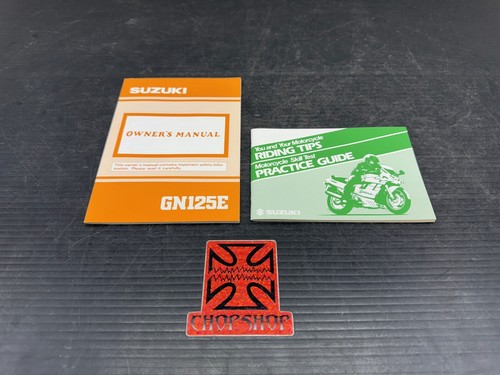  SUZUKI GN125E GN-125 ORIGINAL OWNERS MANUAL BOOK GUIDE - Foto 1 di 5