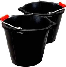 Cucharones flexibles de goma para neumáticos de 2 x 3 galones Super 3 cucharones de alimentación de granja