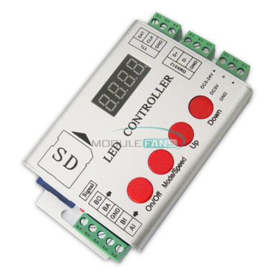 DC5-12V LED Full Color Single Port Max 2048pixel Display Light Source Controller