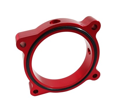 Torque Solution Throttle Body Spacer Red Fits Ford Mustang GT 5.0L 2011-2016