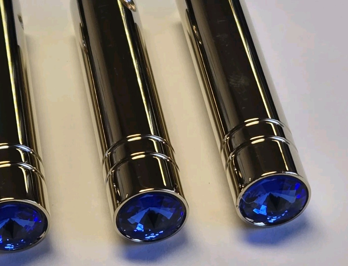 Chrome Lowrider Hydraulic/Air Ride Suspension Switch Extension - Royal Blue Bulb