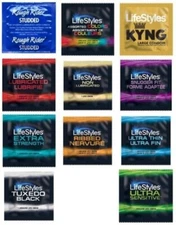 50 Lifestyles Lubricated Latex Bulk Condoms FREE shipping Value Pack!