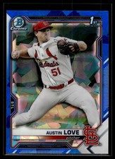 Austin Love 2021 Bowman Draft Sapphire Edition Card #BDC-164