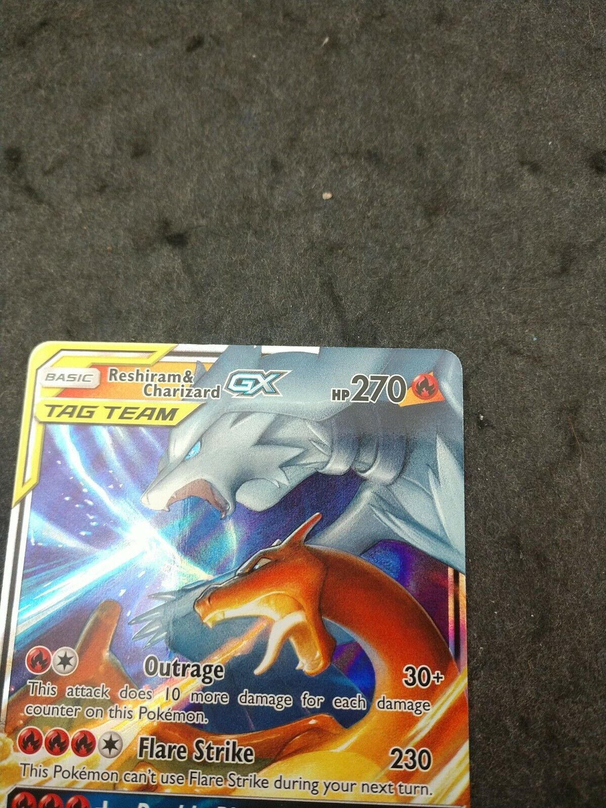 Reshiram E Charizard GX Pokémon Carta Em Português 20/214 - Deck