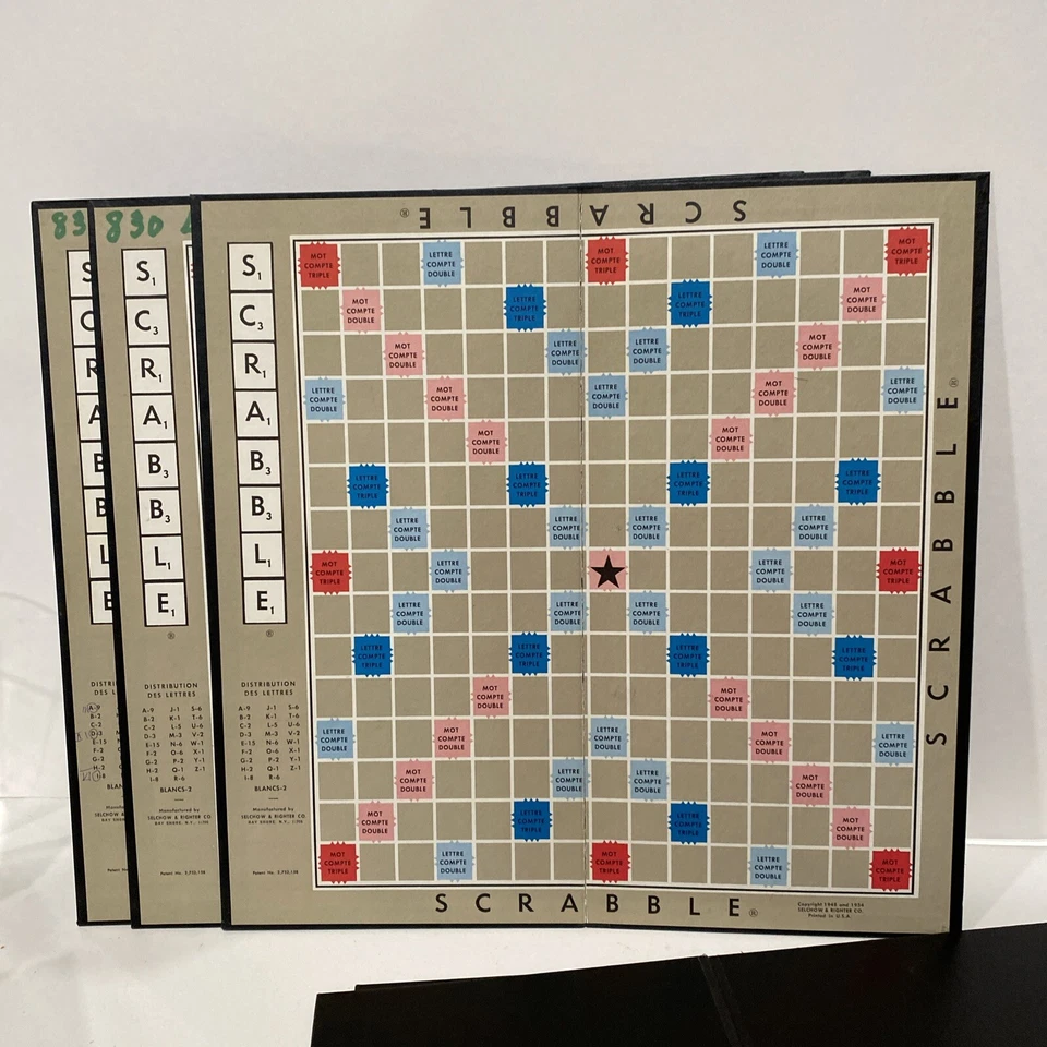 5 Scrabble Boards MB France (I Think) - Image 4 of 4