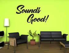 WALL STICKERS ADESIVI MURALI Sounds Good design style home musica decor music