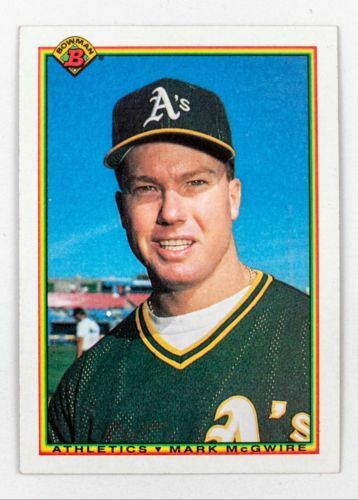 1990 Topps Bowman Oakland Athletics Team Set Henderson McGwire Canseco Eckersley