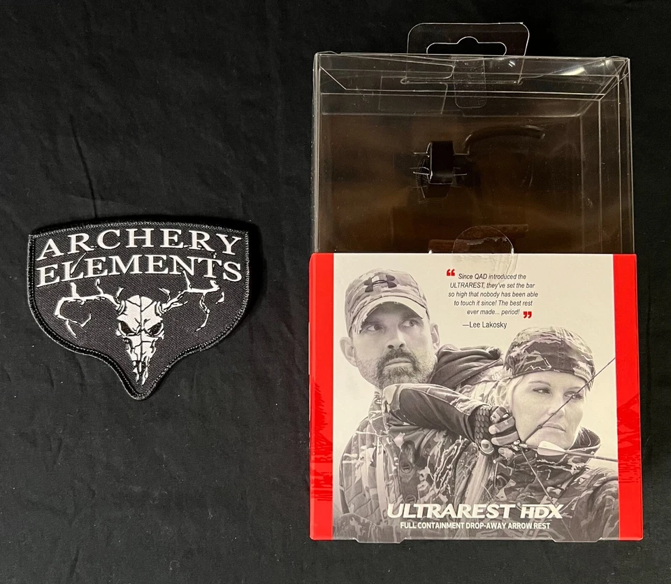 QAD Ultra Rest HDX Black Arrow Rest Right Hand Free Knife Included New - Image 2 of 2