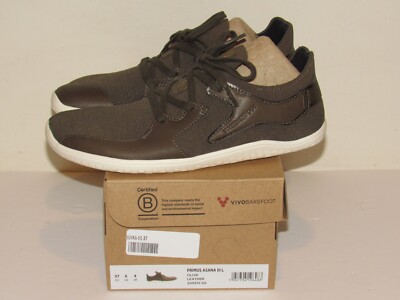 VivoBarefoot Primus Asana III 37 EU Womens Sz 7 Olive Leather