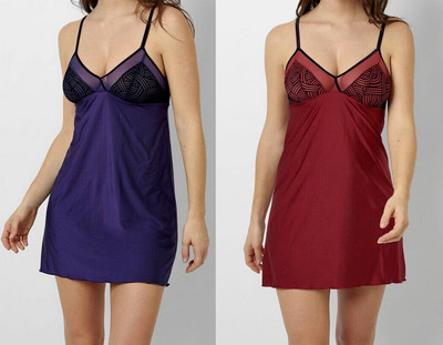 Sans Complexe Sexy Ladies Slip Nighty Babydoll microfibre & velvet print lingeri