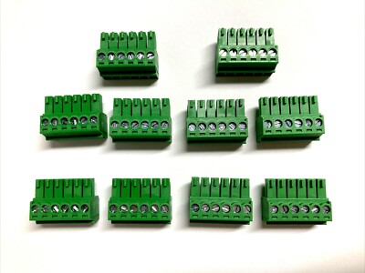 6 POSTIONS 3.5MM Phoenix TERMINAL BLOCK PLUG 1840405 277-2414-ND NEW FROM OHIO