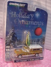 Holiday Ornaments 1972 CHEVROLET C-10 w/ CAMPER SHELL  brown  Series 2  GREENLIGHT