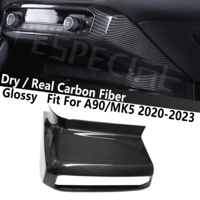 Real Carbon Fiber Air Conditioner Console Cover For supra a90 mk5 Accessories