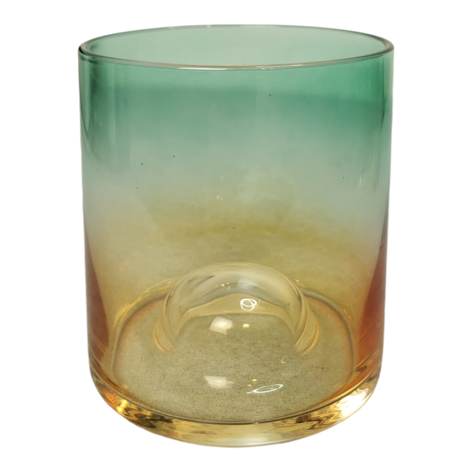 5pcs Glass Water Carafe w/ 4 Tea Cups Set Colorful Ombre Designer 