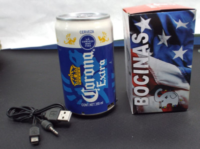 CORONA Extra CAN SPEAKER Bluetooth Portable USB Rechargeable. NEW In Box