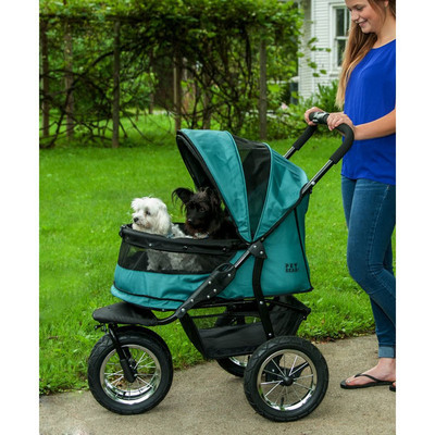 PET GEAR NO-ZIP DOUBLE PET STROLLER-