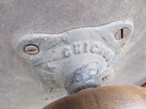 Antique piano stool CAST IRON & WOOD felt "TONK" Chicago New York - Picture 5 of 8