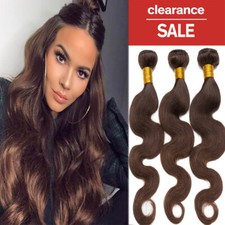 CLEARANCE Unprocessed Remy Real Human Hair 1-3 Bundles Double Thick Weave Wefts