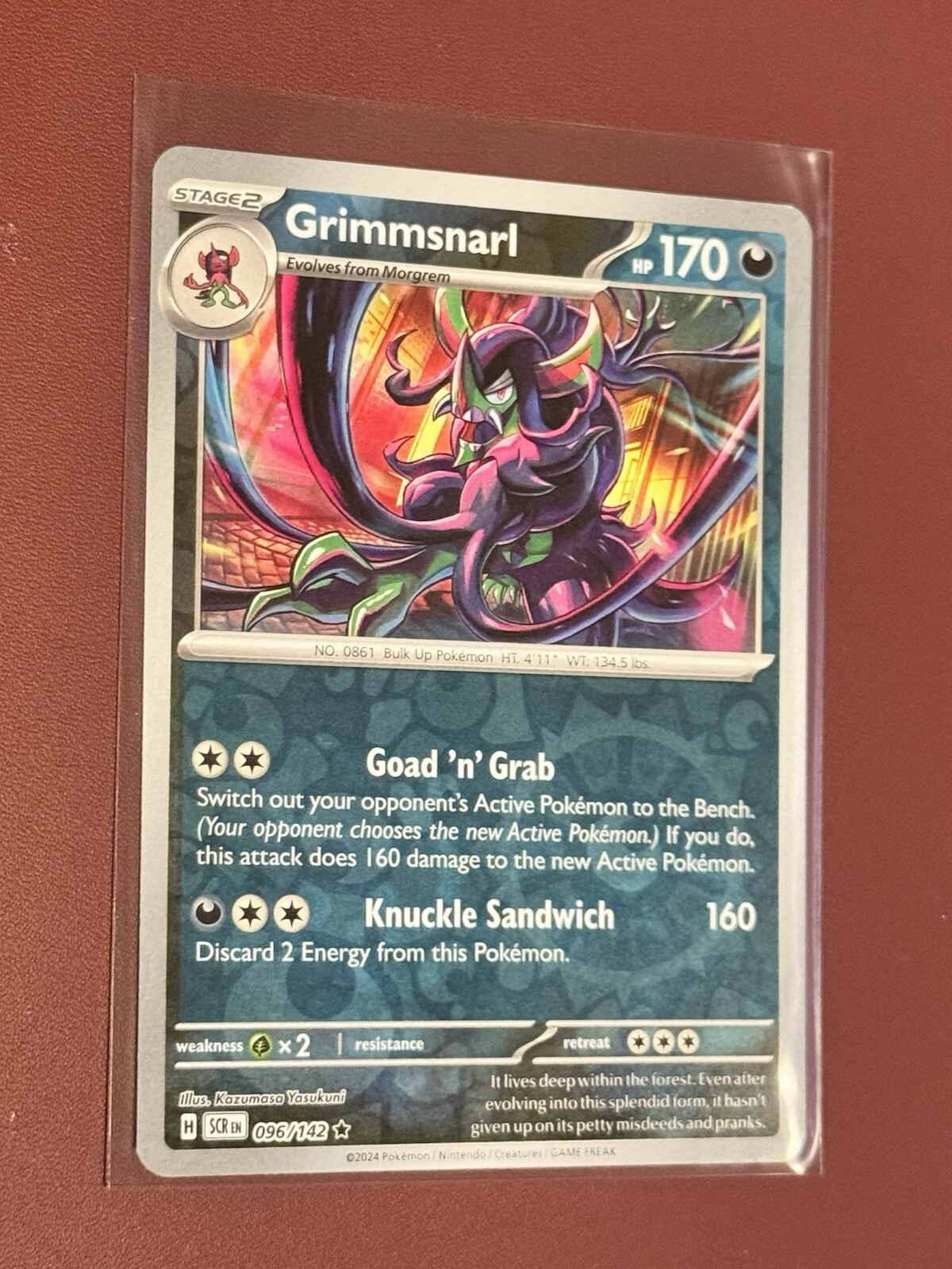 Pokemon - Grimmsnarl 096/142 - Reverse Holo - Stellar Crown – NM/M