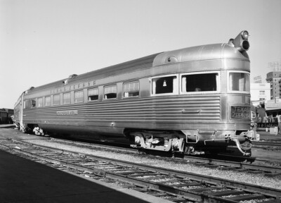 Fort Worth & Denver Silver Flash Observation Car Texas Zephyr 1960 5 x 7 Foto