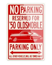 1950 Oldsmobile 88 Club Sedan Parking Sign - 12x18 Aluminum Sign Made in the USA