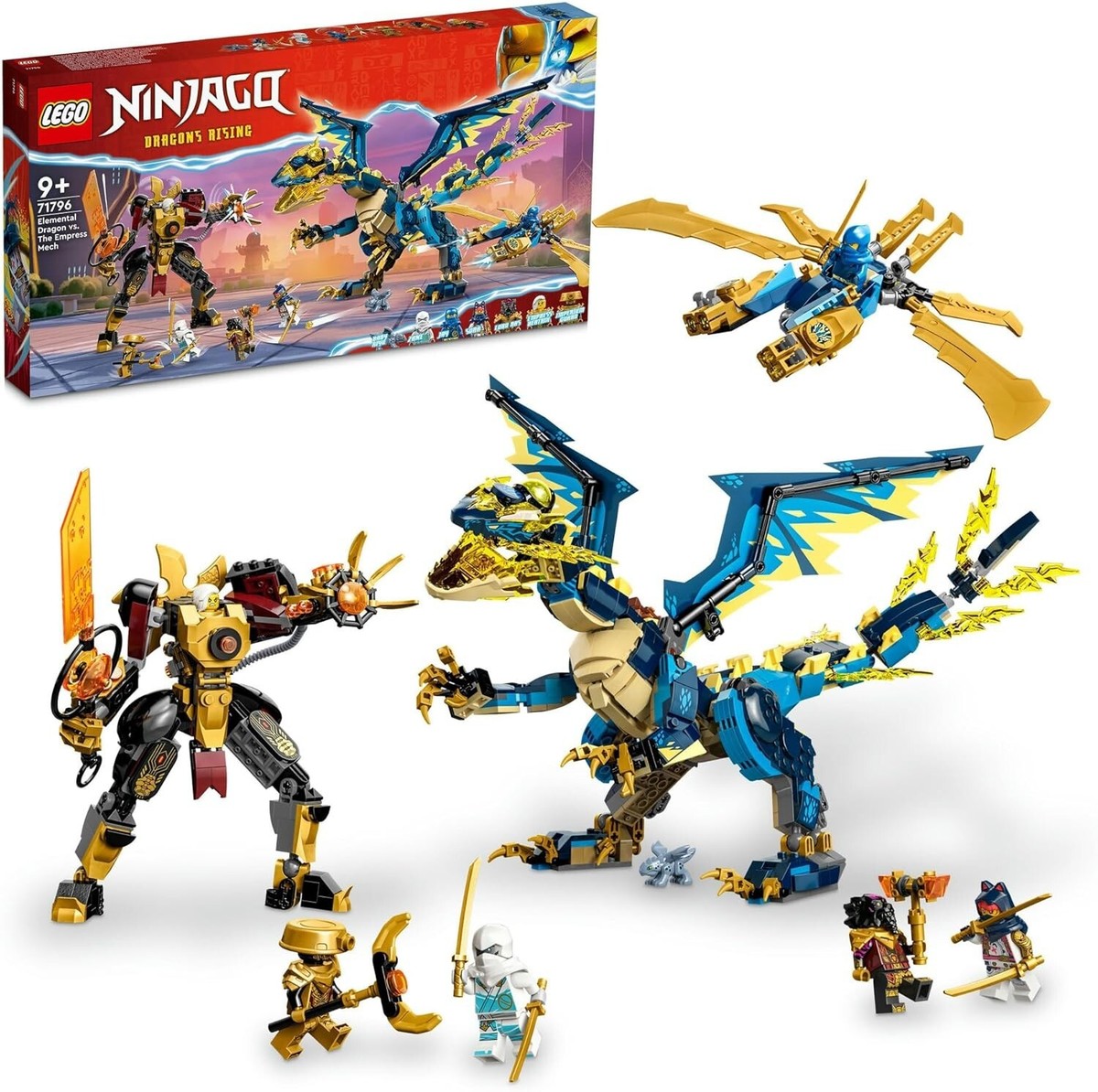 LEGO 71796 Ninjago Element Dragon vs. The Empress Mech Toy Blocks