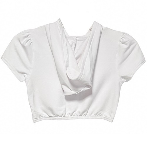 Soybu Girls NWT Elsie White Full Zip Crop Hoodie Size M/8 - Picture 2 of 6