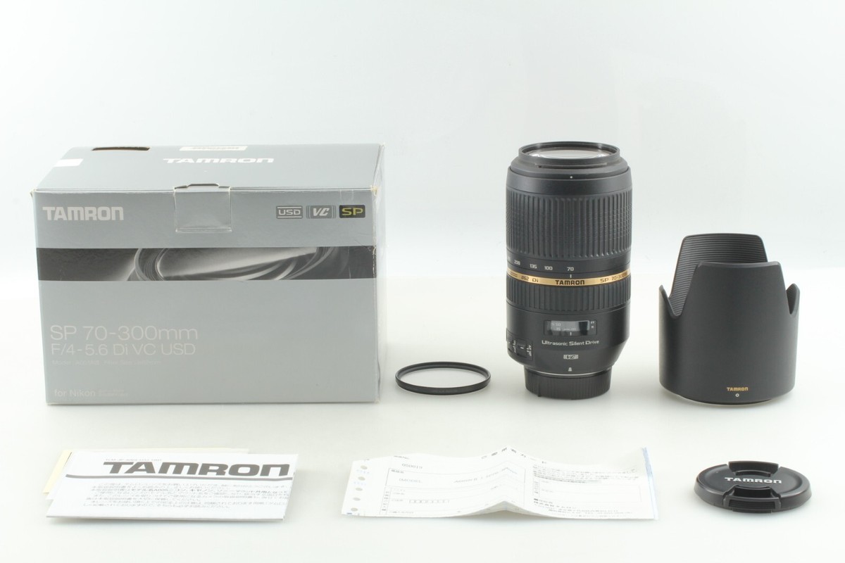 MINT in Box] TAMRON SP 70-300mm f/4-5.6 Di VC USD Zoom Len for 
