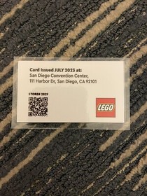SDCC 2023 Lego Exclusive Brickbuster Membership Card San Diego Comic Con Lego