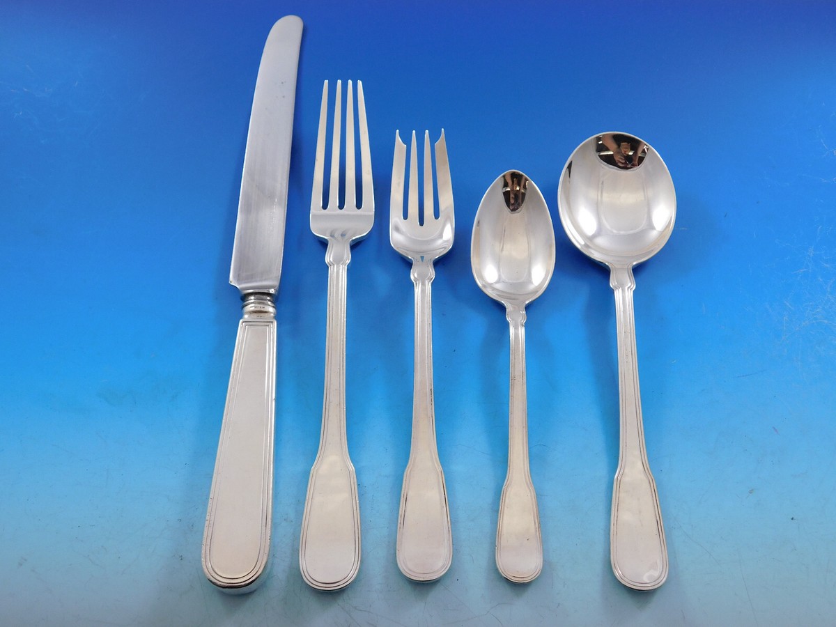 Hamilton by Tiffany and Co Sterling Silver Flatware Set 8 Service