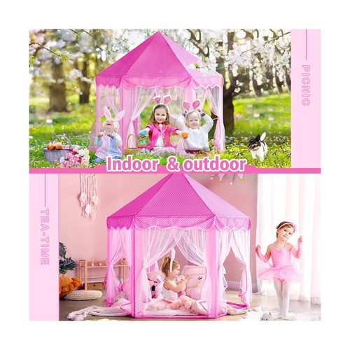 Monobeach Princess Tent Girls Large Playhouse Kids Castle Play Tent with Star... - Picture 5 of 8