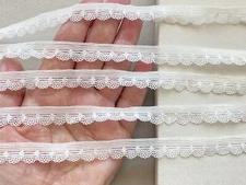 4 Yards Stretch Milk White Hem Binding Trim /Sewing/Crafts/Lingerie/ 1/2" Wide