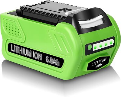 40V 6.0Ah For Greenworks G-MAX Lithium Battery 29472 29462 29252 20202 Cordless