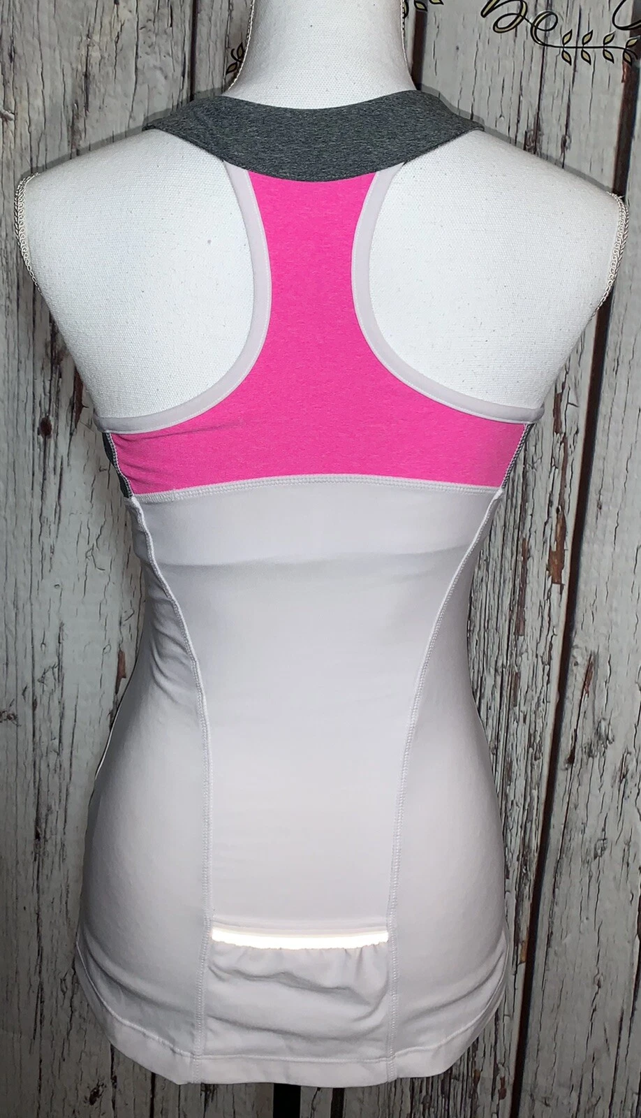 mondetta racerback shelf bra stretch tank-top