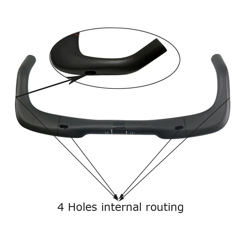 Carbon Fiber Road Bike TT Rest Handlebar 380/400/420/440/460mm TT Triathlon Bar - Image 4 of 4