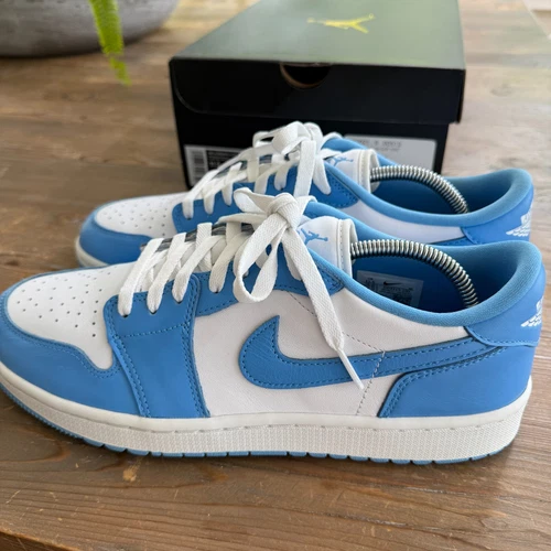 Nike Air Jordan 1 Retro Low Golf Shoes UNC Blue Size 11.5 - DD9315-100