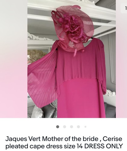 mother of the bride Pleated Cape Dress 