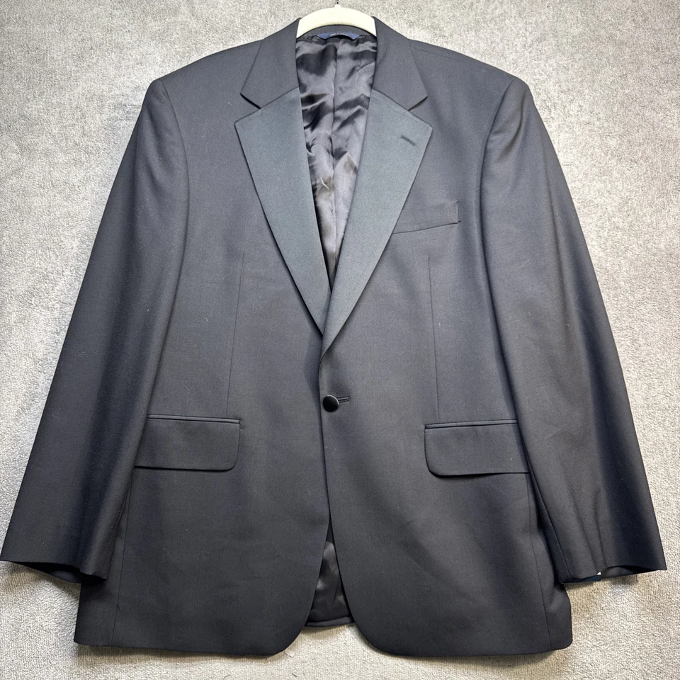 Chaqueta de Cena Brooks Brothers Esmoquin de Lana Negra 40S Solapa Satinada Silenciosa Lujo Foto 2 de 4