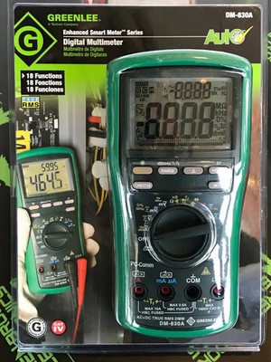DM-830A - GREENLEE - DMM, TRMS AC+DC,DUALTEMP(DM-830A)