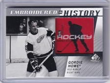 2021-22 SP Game Used Hockey Gordie Howe Embroidered in History Patch